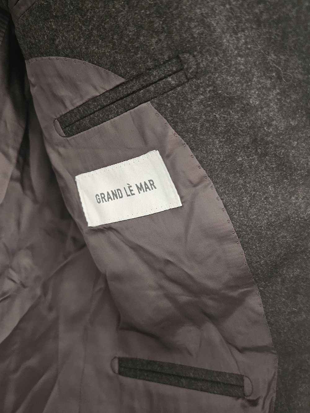 Men's Tailored Charcoal Wool Sport Coat Blazer - Picture 6 of 8